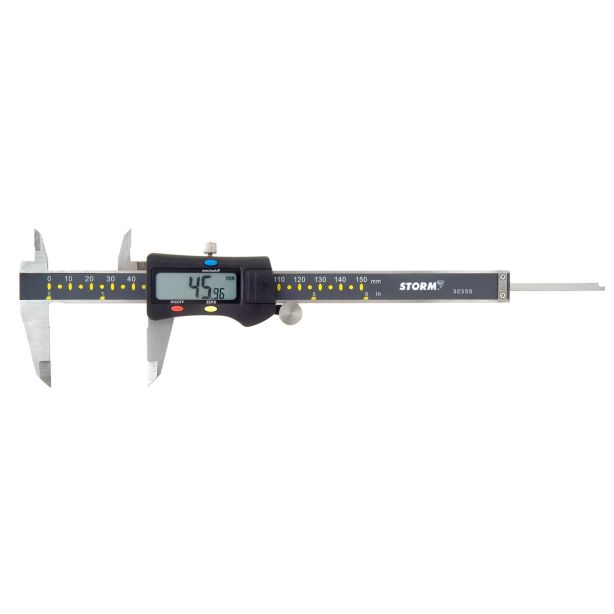 Digital caliper with fractional Central Tools 3C350
