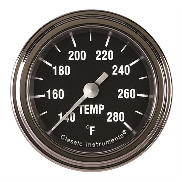 CLASSIC INSTRUMENTS HR126SLF-06 Hot Rod Temperature Gaug e 2-1/8 Full Sweep
