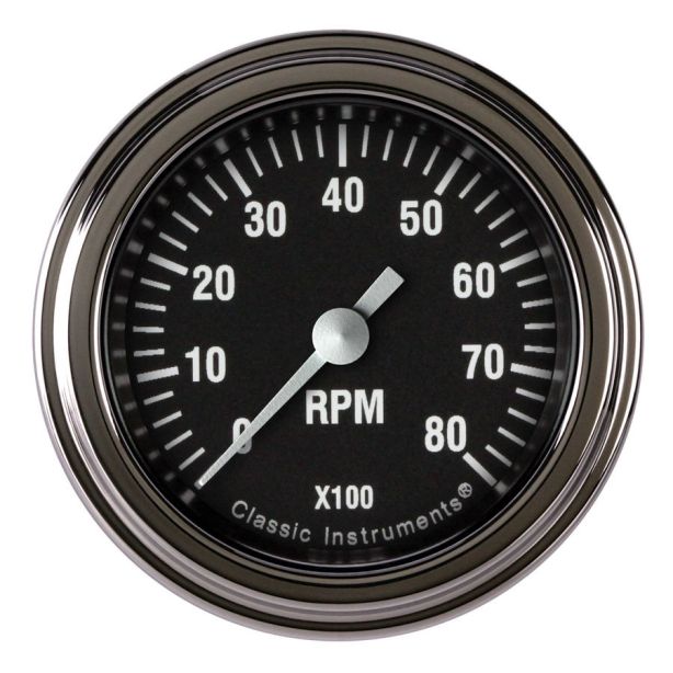 CLASSIC INSTRUMENTS HR183SLF Hot Rod Tachometer 2-1/8 Full Sweep