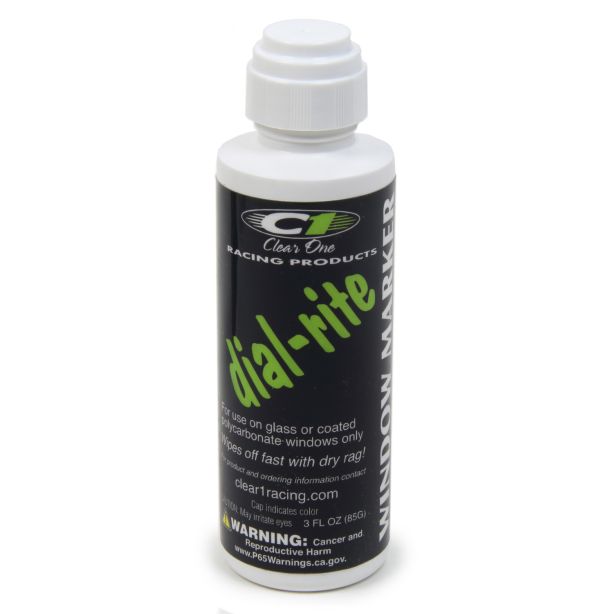 Dial-in Window Marker White 3oz Dial-Rite CLEAR ONE DRM1