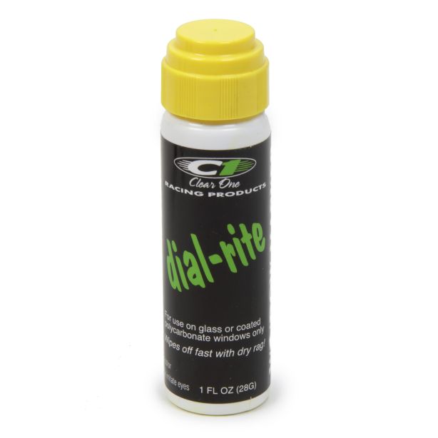 Dial-In Window Marker Yellow 1oz Dial-Rite CLEAR ONE DRP2