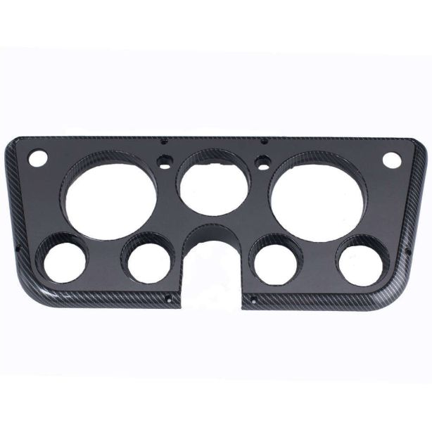Gauge Bezel 67-72 GM P/U Carbon Fiber With Gray CLAYTON MACHINE WORKS 6772-C