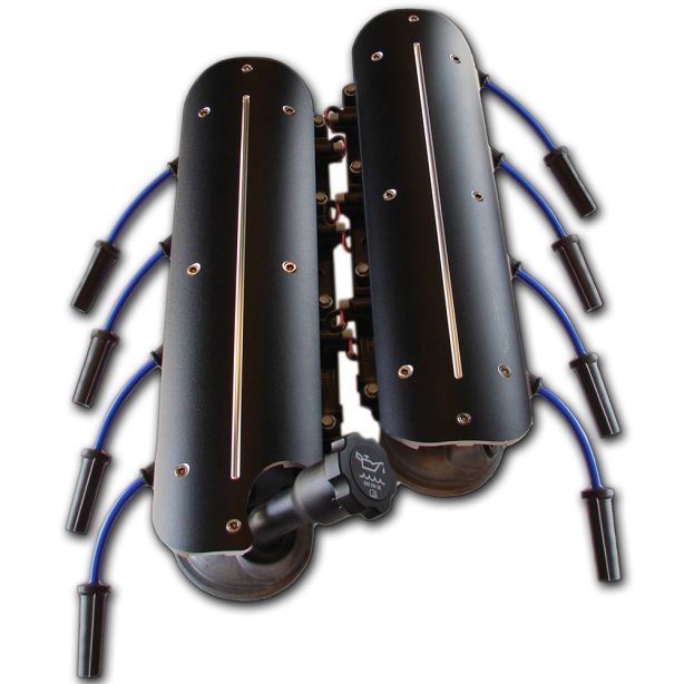 LS Engine Coil Covers Pair Black CLAYTON MACHINE WORKS LSC-01-B