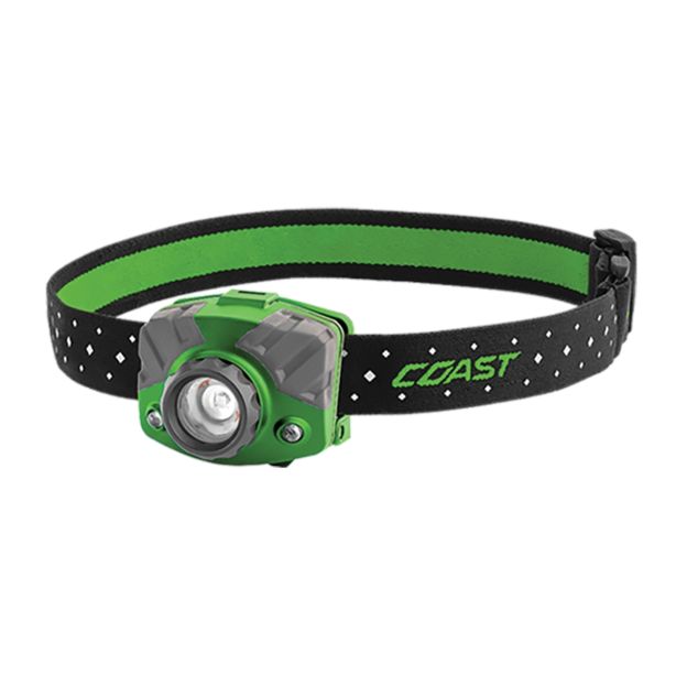 FL75R Rechargeable Headlamp green body in gift box COAST Products 20619