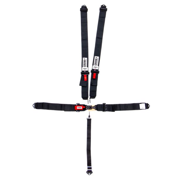 5-Pt Harness Small Latch Blk Bolt In BLK Hardware CROW ENTERPRIZES 11004B