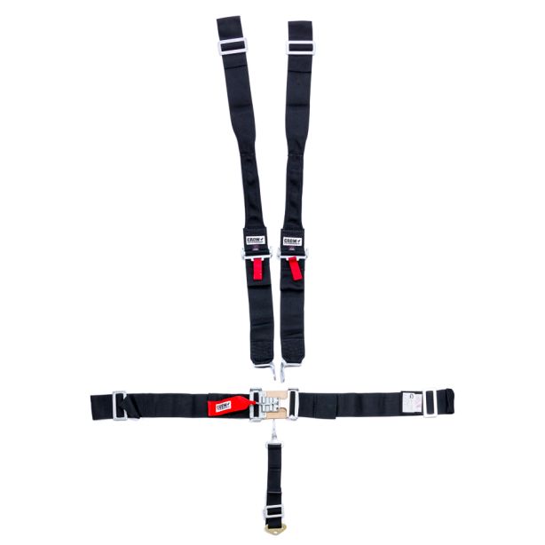 5-Pt Harness Big Latch Blk Hans Wrap Around Pul CROW ENTERPRIZES 11074DB