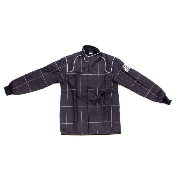 Jacket 2-Layer Proban Black Large CROW ENTERPRIZES 28024