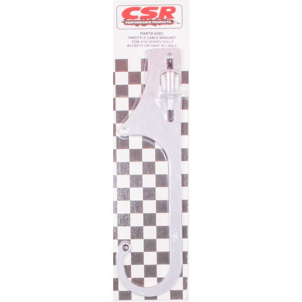 4150 Throttle Cable Brkt GM Snap-In Cable- Clear CSR PERFORMANCE 630C