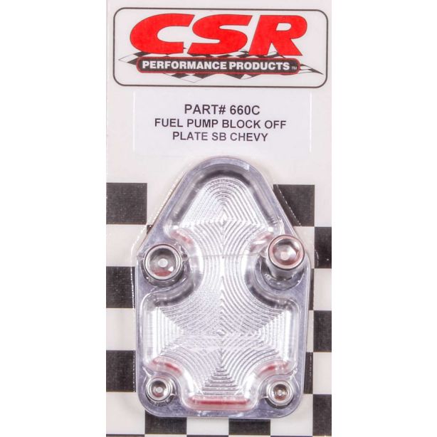 SBC F/P Block-Off Plate - Clear CSR PERFORMANCE 660C