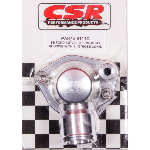 SBF Swivel Thermostat Housing - Clear CSR PERFORMANCE 9111C