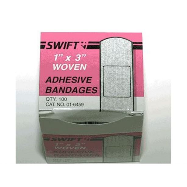 Woven Bandaids (Pack of 100) 1 in. x 3 in. Chaos Safety Supplies 16459