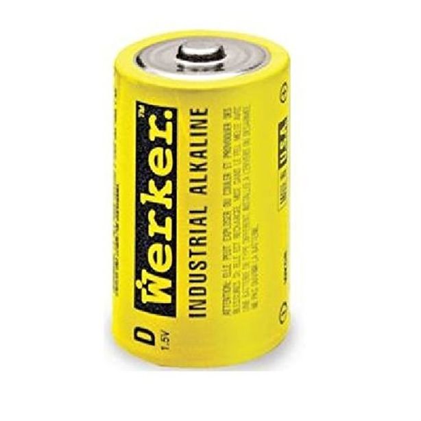 Werker D Alkaline Batteries Chaos Safety Supplies BATDCELL2PK