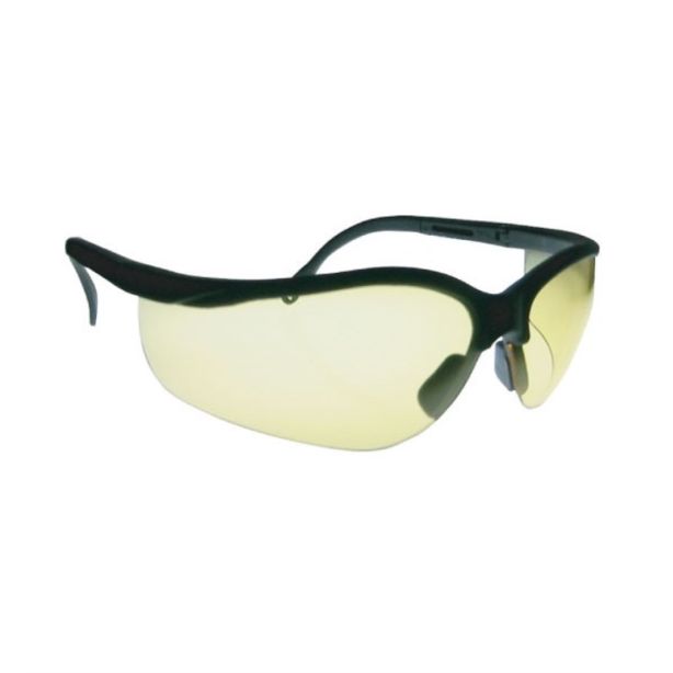 Safety Glasses with Black Frame and Clear Lens Chaos Safety Supplies T5800-CAF