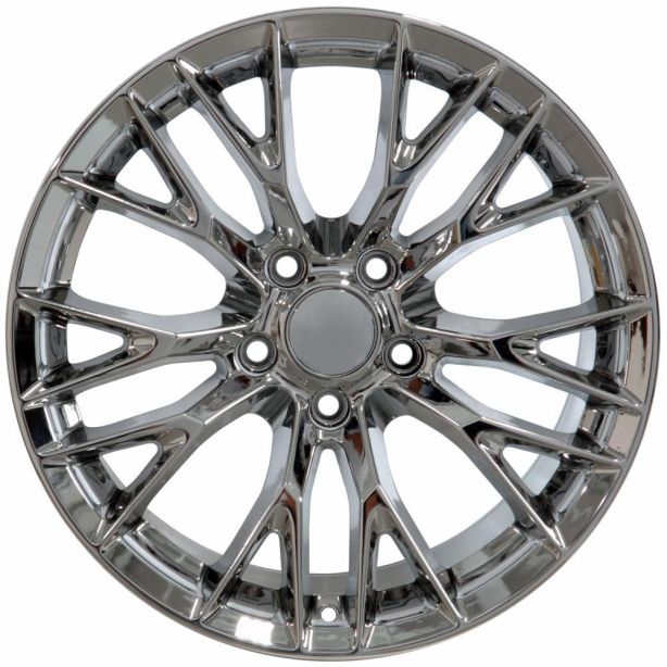 17" Replica Wheel CV22 Fits Chevrolet Corvette - C7 Z06 Rim 17x9.5 Chrome Wheel