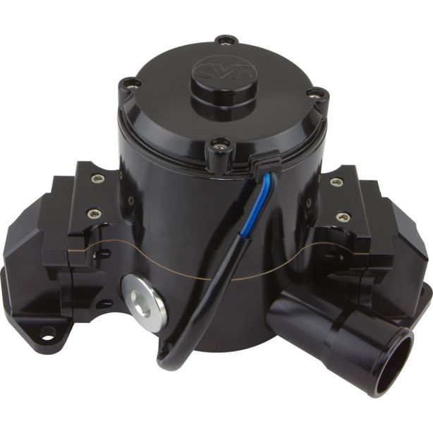 SBF Billet Alum Electric Water Pump Black CVR PERFORMANCE 8502BK