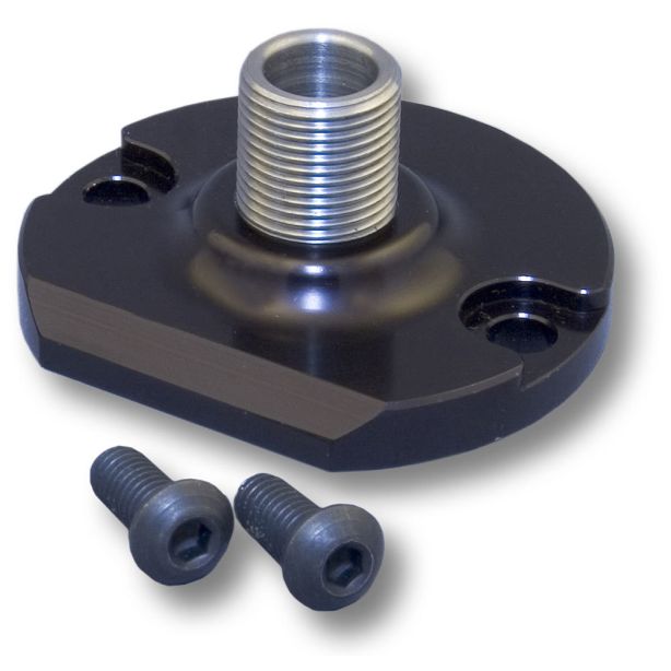 Billet Alum Spin On Filter Mount CVR PERFORMANCE OFA65