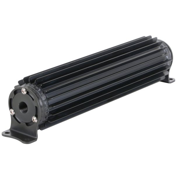 Single-Pass Heat Sink Co oler  12in Black Anodize DERALE 13270