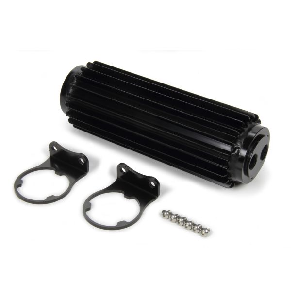 Single-Pass Heat Sink Co oler  10in Black Anodize DERALE 13279