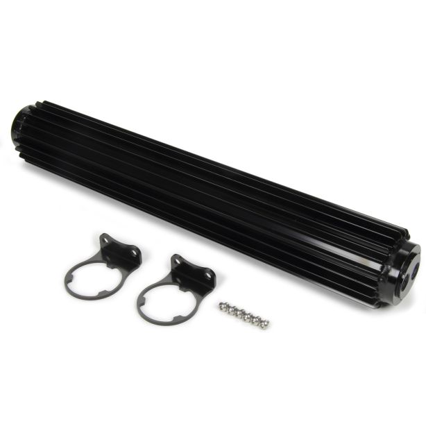 Dual-Pass Heat Sink Cool er  18in Black Anodized DERALE 13282