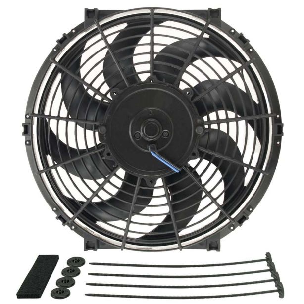 12in Tornado Electric Fan w/Standard Mount Kit DERALE 16622