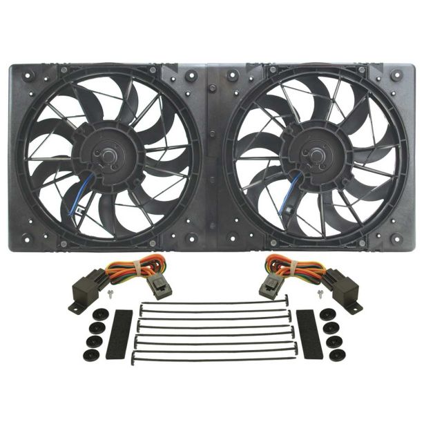 10in Dual High Output RAD Fans Puller DERALE 16812