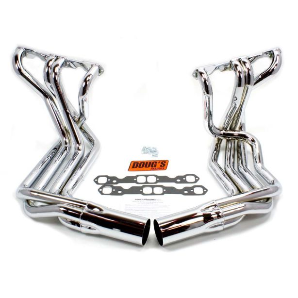 SBC Side Mount Headers - Chrome - 63-82 Vette DOUGS HEADERS D380-C