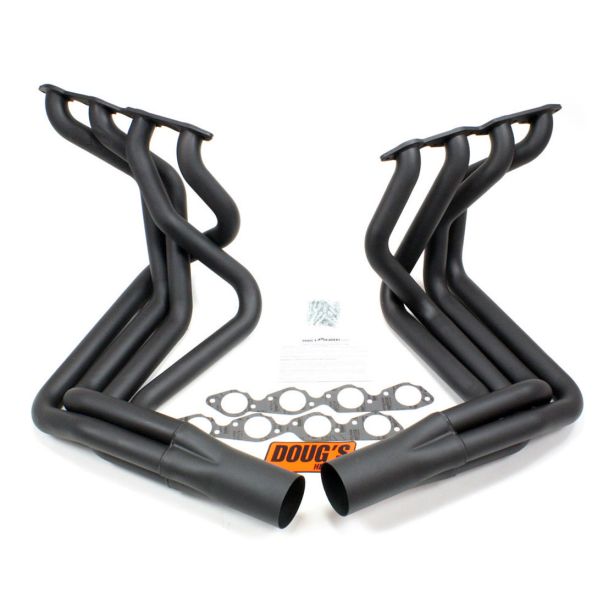 BBC Side Mount Headers - Black - 63-82 Vette DOUGS HEADERS D381-B