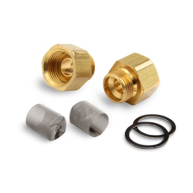 Carb. Inlet Fitting - 9/16-24 x 5/8-18 3/8 IF DEMON CARBURETION 142117