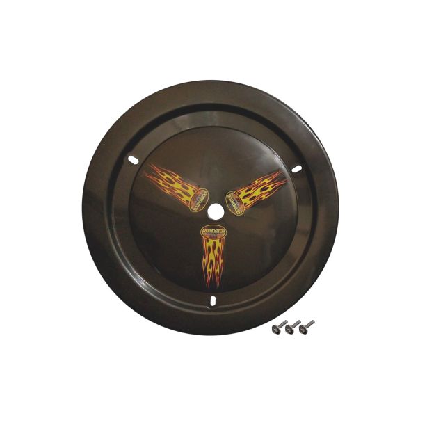 DOMINATOR RACING PRODUCTS 1006-B-BK Wheel Cover Bolt-On Black Real Style