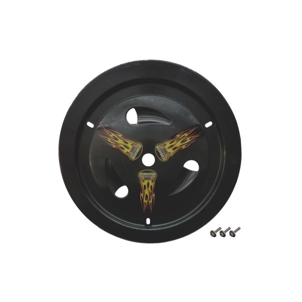 DOMINATOR RACING PRODUCTS 1007-B-BK Wheel Cover Bolt-On Black Real Style