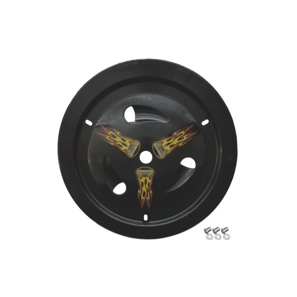 DOMINATOR RACING PRODUCTS 1007-D-BK Wheel Cover Dzus-On Black Real Style