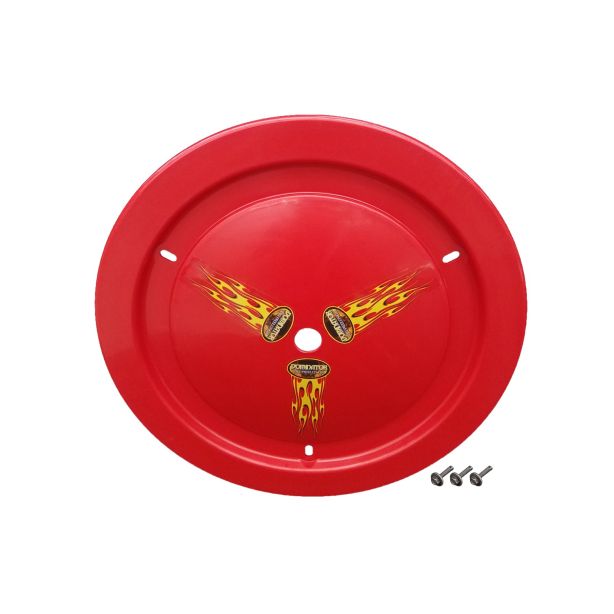 DOMINATOR RACING PRODUCTS 1012-B-RD Wheel Cover Bolt-On Red