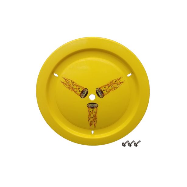 DOMINATOR RACING PRODUCTS 1012-B-YE Wheel Cover Bolt-On Yellow