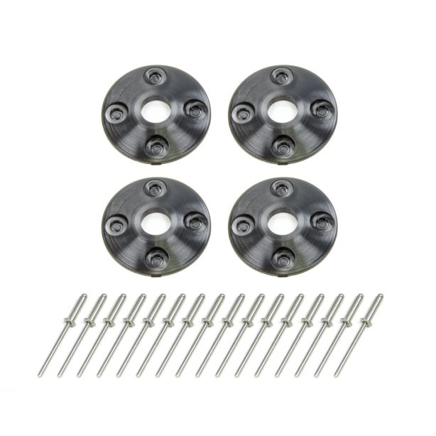 Scuff Plate Plastic 4pk Black DOMINATOR RACING PRODUCTS 1202-BK