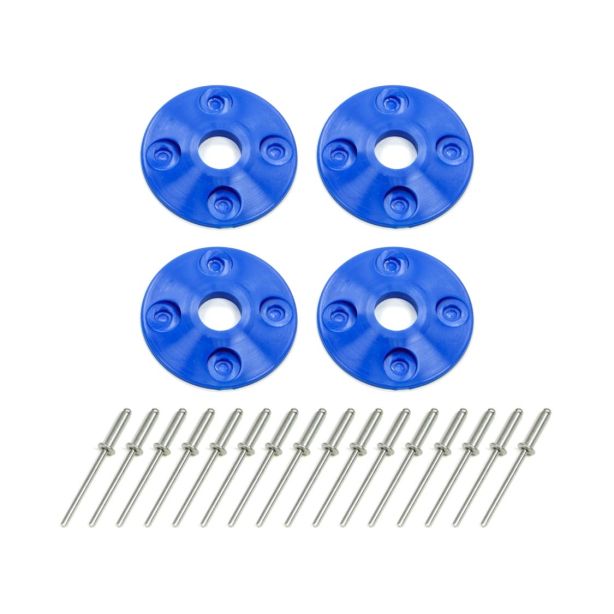Scuff Plate Plastic 4pk Blue DOMINATOR RACING PRODUCTS 1202-BL