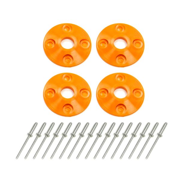 Scuff Plate Plastic 4pk Orange DOMINATOR RACING PRODUCTS 1202-OR