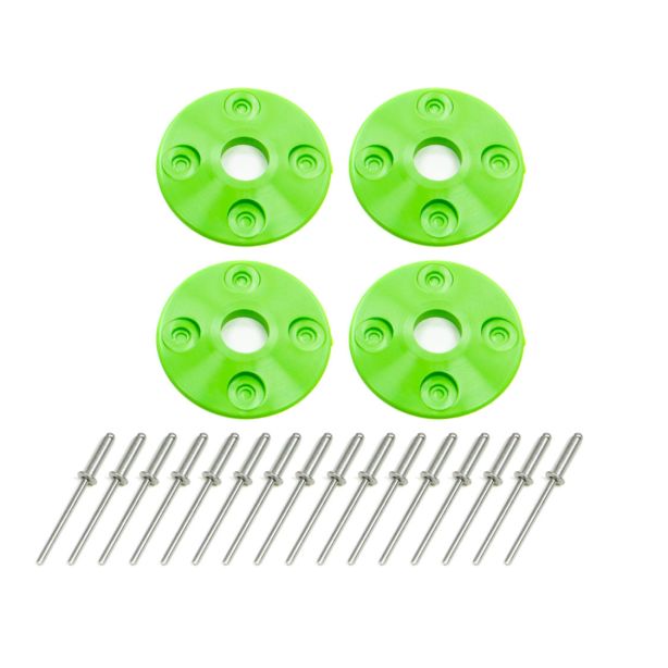 Scuff Plate Plastic 4pk Xtreme Green DOMINATOR RACING PRODUCTS 1202-XG