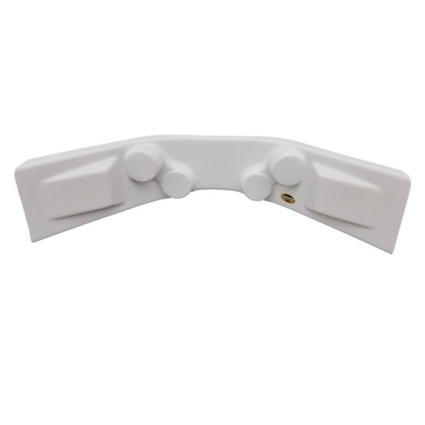 Dash Panel Curved White 30in w x 12in d x 6.5in DOMINATOR RACING PRODUCTS 910-WH