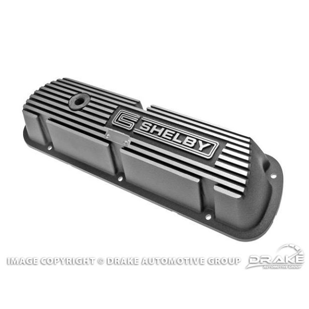 DRAKE AUTOMOTIVE GROUP 6A582-S Aluminum Valve Covers Shelby