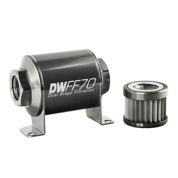 Fuel Filter 8an Female ORB Ports 70mm Length DEATSCHWERKS 8-03-070-010K