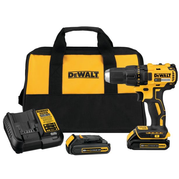 20V Compact Brushless Drill / Driver w DeWalt DCD777C2