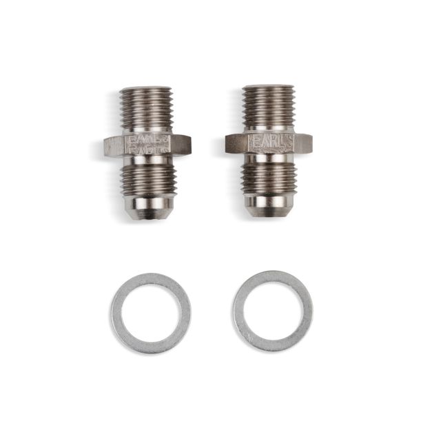 6an Male to 1/4-18 NPSM Adapter Fittings 2pk EARLS 940006ERL