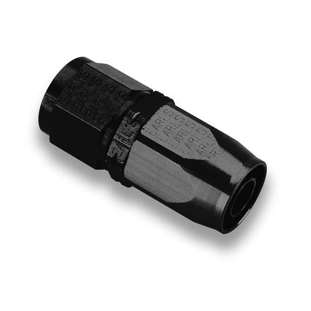 #4 Auto-Fit Str Hose End Black EARLS AT300104ERL