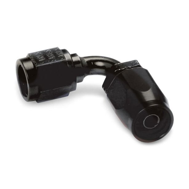 4 90 Degree Auto-Fit Hose End Black EARLS AT309104ERL