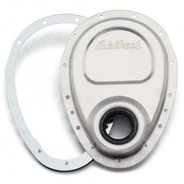 SBC Aluminum Timing Cover - 2 Piece EDELBROCK 4242