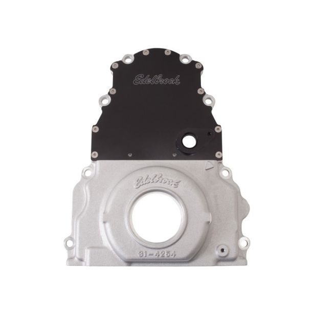 GM Timing Cover - LS Series - 2pc. EDELBROCK 4255