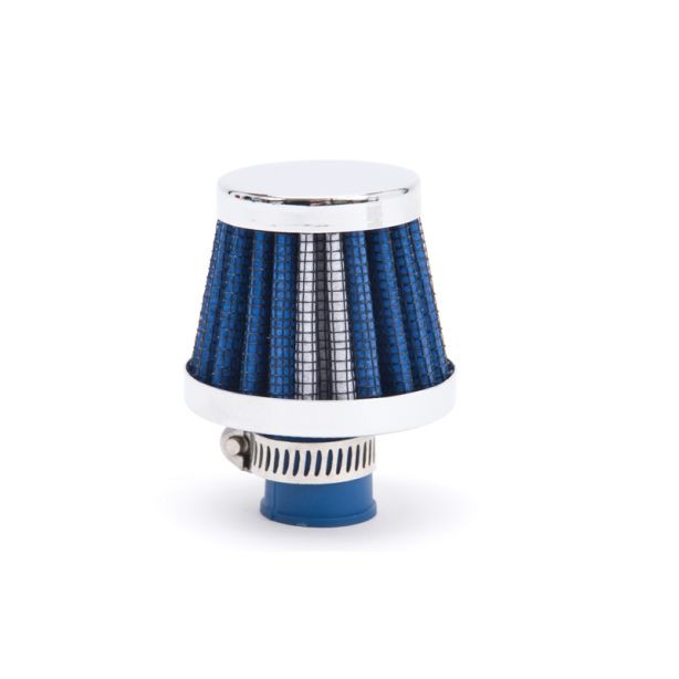 Valve Cover Breather 10mm Inlet Blue/Chrome EDELBROCK 43513