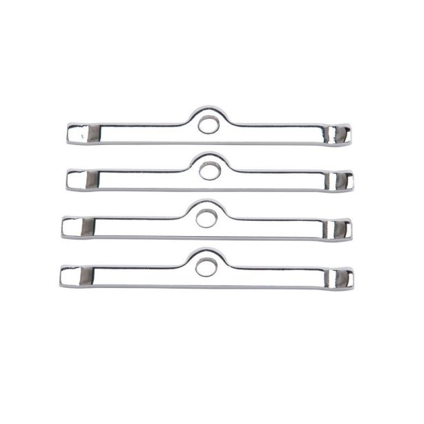 Chrome V/C Hold-Down Tabs - 4pcs. EDELBROCK 4404