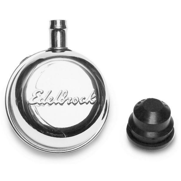 Round Breather w/90 Deg. Nipple EDELBROCK 4410
