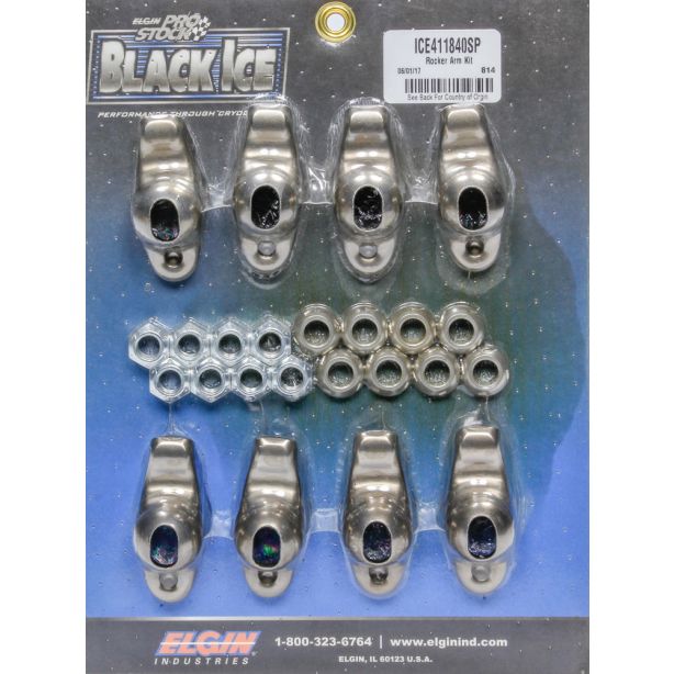 SBC B/I Rocker Arm Kit 1.60 Ratio 7/16 Stud ELGIN ICE411840SP